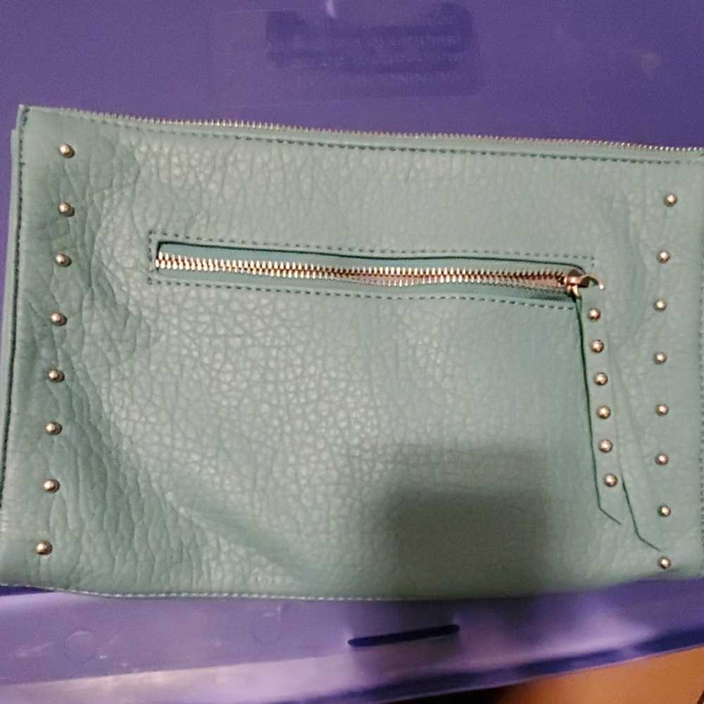 Teal clutch